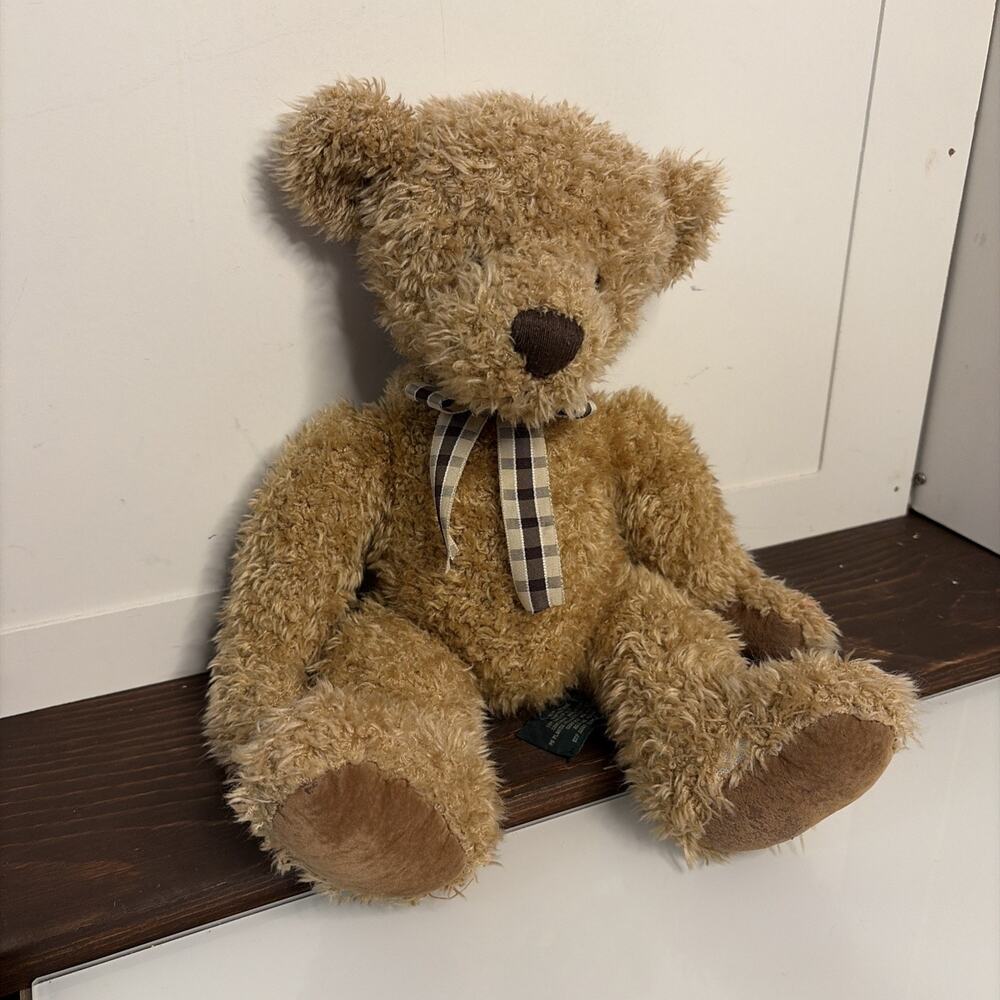 Russ Berrie Cromwell Bears From the Past 14" Weighted Teddy Bear Plush # 24127